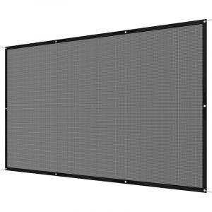 Outsunny Voile d'ombrage rectangulaire 3 x 2 m installation facile pp 45 g/m² noir