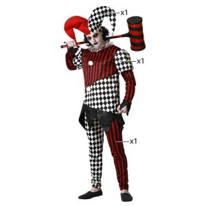 Ruedelafete Déguisement Arlequin : Noir et Blanc - Homme