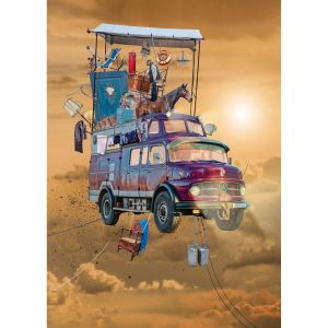 Heye Puzzle 1000 pièces : voler haut maison mobile