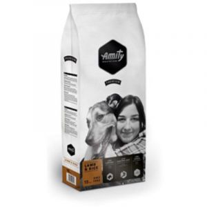 Marca Amity croquettes pour chien adulte agneau et riz 15Kg hautement digestible