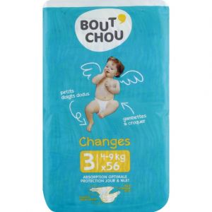 Image de Bout'chou Changes taille 3 (4-9 kg) - 56 couches