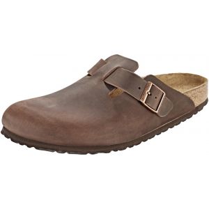 Image de Birkenstock Boston Cuir Gras, Sabots Mixte Adulte, Marron Habana, 44 EU