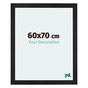 Image de Your Decoration - 60x70 cm - Cadres Photo en mdf Avec Verre acrylique - Anti-Reflet - Excellente Qualité - Noir Grain de Bois - Cadre Decoration