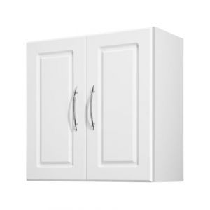 Armoire Murale de Buanderie à 2 Niveaux-VEVOR-Placard de Rangement Suspendu-avec 2 Portes-Meuble de Rangement