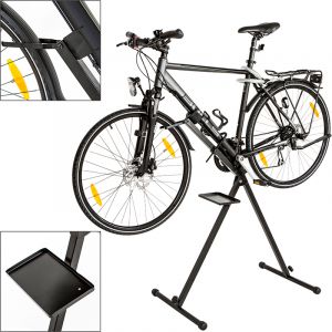 Image de TecTake Pied d'atelier pour vélos VTT montage stand de réparation d'entretien pliable avec support pour outils