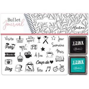 Kit Timbri Bullet Journal Aladine - 25 Timbri Mese Universali Per Agenda E Planner - Modello 03939 - Foto 5
