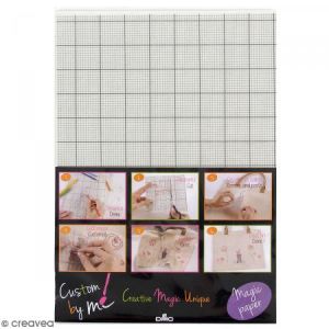 Image de Dmc Feuille Magic Paper Custom By Me - Petits carreaux - A4 - 1 pce