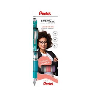 Pentel Stylo roller à encre gel EnerGel XmRT, set de 4 - Lot de 2