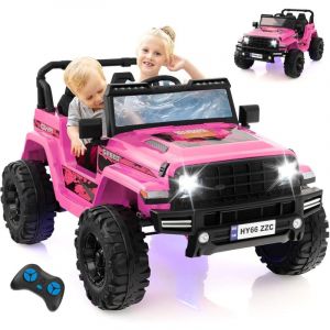 Voiture Électrique Enfants 24V GOPLUS avec Télécommande 2,4G - Rose