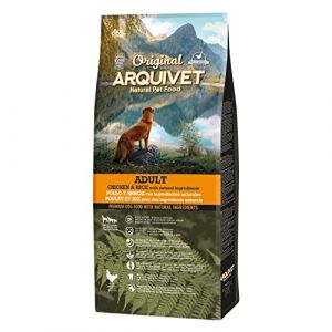 Arquivet Original Adult - Croquettes pour chiens adultes poulet et riz 12 Kg - nourriture s&egrave;che - toutes les races - ingr&eacute;dients naturels