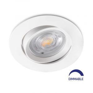 Braytron - Spot led encastrable 3en1 rond blanc 7W IP20 Dimmable
