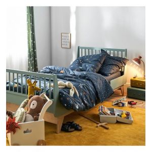 Housse de couette coton, Gaston Bleu Couleur Bleu Taille 140 x 200 cm