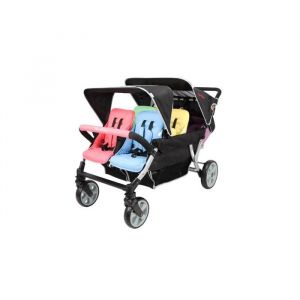 FAMILIDOO - Poussette 6 Places Famillidoo Bus Multicolor