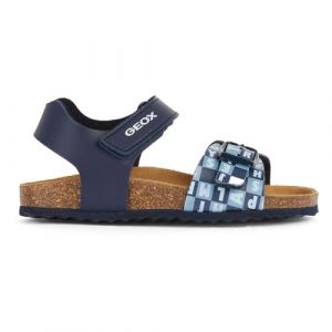 Geox J Ghita Boy B Sandales, Bleu Marine, 35 EU