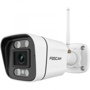 Foscam Caméra de surveillance V8p 4K Vision Nocturne Extérieure Sirène et Contrôle Vocal
