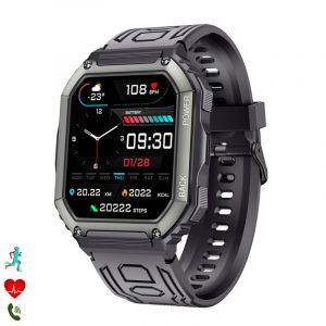 Dam Montre intelligente k6 multifonction. 16 modes sportifs. Moniteur de tension.
