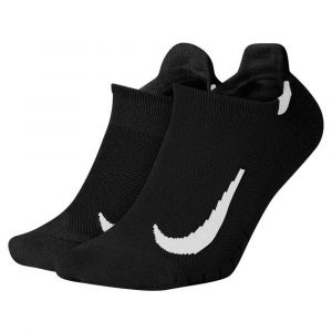 Nike Chaussettes de running invisibles Multiplier (2 paires) - Noir - Taille M - Unisex