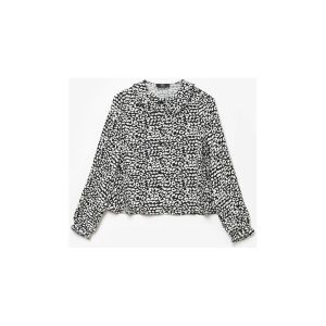 Le Temps des Cerises Debardeur enfant Blouse chamagi &agrave; motif l&eacute;opard noir