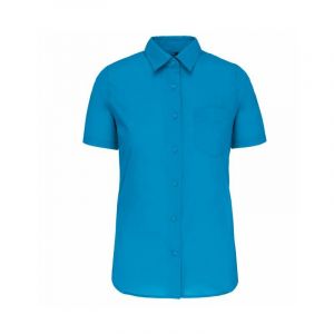 Kariban Chemise manches courtes femme Turquoise XS