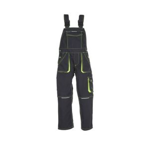 Planam Salopette Basalt Neon Junior anthracite/jaune Taille 98/104