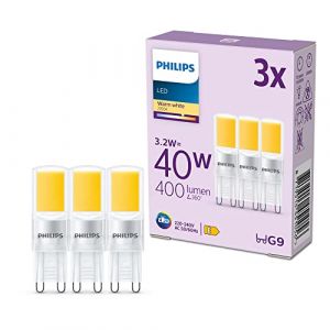 Image de Philips Ampoule LED G9 3,2W 400lm 2 700K claire x3