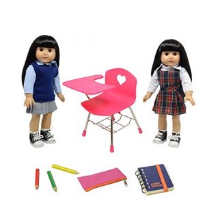 The New York Doll Collection Compléter Chiot Chien Jouer avec Un Ensemble de Jouets Multicolores pour 18 Pouces / 46 cm Poupées Comprend Un Chien câlin,Un lit - Poupée Accessoires