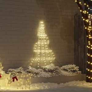 VidaXL Arbre De No&euml;l Led Avec 112 Led Blanc Chaud 511 Cm M&eacute;tal