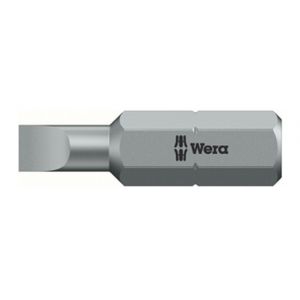 Image de Wera Embout pour vis à fente 1/4'' semi-dur 25 mm Larg. : de lame x Epaisseur de lame : 30 x 05 mm