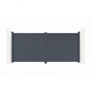 Portail aluminium battant carpatia 350x160cm