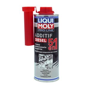 Liqui Moly Décrassant et Décalaminant 5 en 1 Diesel - LIQUIMOLY Décalaminage complet de votre moteur/Idéal Avant Contrôle Technique - Additif Professionnel concentré 500mL