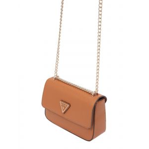 Guess Mini sacoche Eco Elements Saffiano Marron - Couleur Marron - Taille Taille unique