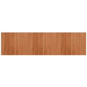 VidaXL Tapis rectangulaire marron 80x300 cm bambou Brun