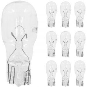 Cyclingcolors 10x Ampoule 12V 10W T13 W2.1x9.5d clignotant latéral voiture moto scooter éclairage goutte d'eau lampe tableau bord indicateur, transparent