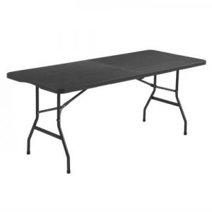 Table de réception pliante 8 personnes 180 74 73.5cm Structure en acier et plateau en po