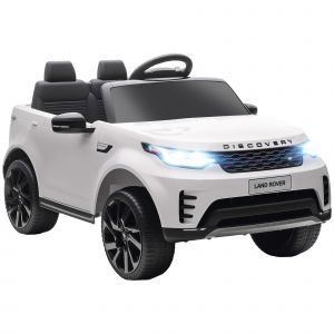 Voiture &Eacute;lectrique Enfant Licence Officielle Land Rover Discovery - Nombreux Effets - T&eacute;l&eacute;commande - Blanc