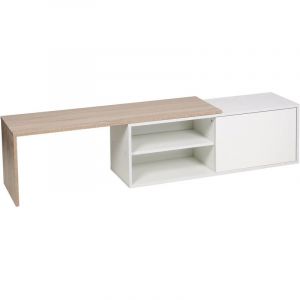 Habitat et Jardin Table basse -Melinda- Blanc/Ch&ecirc;ne