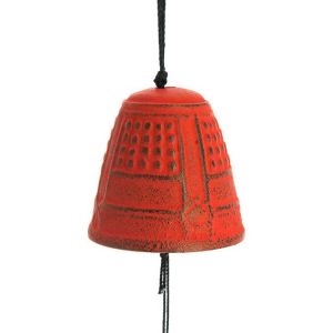 Iwachu Cloche Feng Shui Furin rouge 4,5 cm