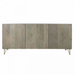 Buffet Dkd Home Decor Métal Bois de manguier (160 x 45 x 75 cm)