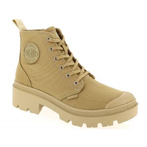 Palladium Bottines tendance Pallabase Twill pour femme Caramel Taille 40