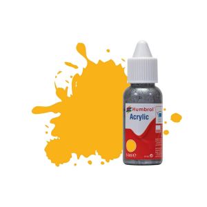 Image de Humbrol Peinture N°154 Jaune - Mat : Acrylique : 14 ml