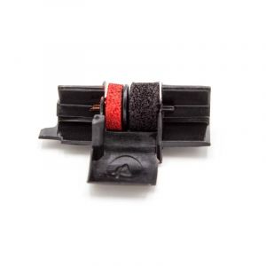 Vhbw 1x Rouleau d'encre noir-rouge compatible avec Sharp EL 1750 P III GY, 1750 V calculatrice de poche, caisse enregistreuse
