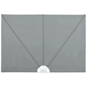 Auvent paravent store brise-vue lat&eacute;ral r&eacute;tractable de patio jardin terrasse balcon protection visuelle &eacute;cran 300 x 200 cm gris Helloshop26 02_0007074