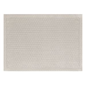 Image de Le Jacquard Français Set de table Portofino Géo 100% lin Beige - Couleur Beige - Taille TS