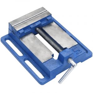 VidaXL Tau pour perceuse &agrave; colonne bleu 121 mm fonte