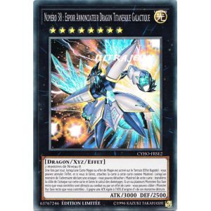 Image de Konami Yu-Gi-Oh! - Cyho-Frse2 - Num&eacute;ro 38 : Espoir Annonciateur Dragon Titanesque Galactique - Super Rare