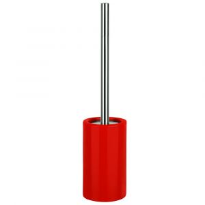 Spirella Brosse Wc avec support Ceramique TUBE Rouge - Rouge