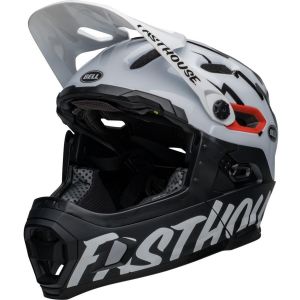 Bell Casque avec mentonniere amovible super dh mips blanc noir 2022 s 52 56 cm