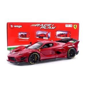 Bburago Voiture Miniature de Collection 1/18 - FERRARI FXX-K Evo Hybrid 6.3 V12 1050hp - 2018 - Metallic Red - 16012CAR2