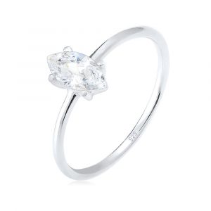 Elli Bague Marquise zircone Minimal 925 Argent