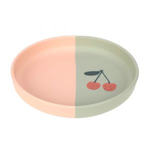 Assiette en Silicone Happy Fruits - Cerise